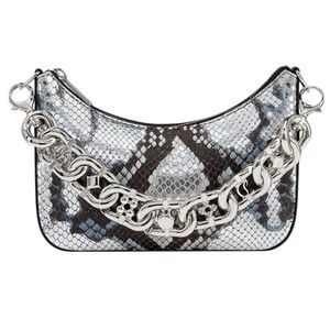 Christian Louboutin Mini Loubila Snake Embossed Chain Slider Bag